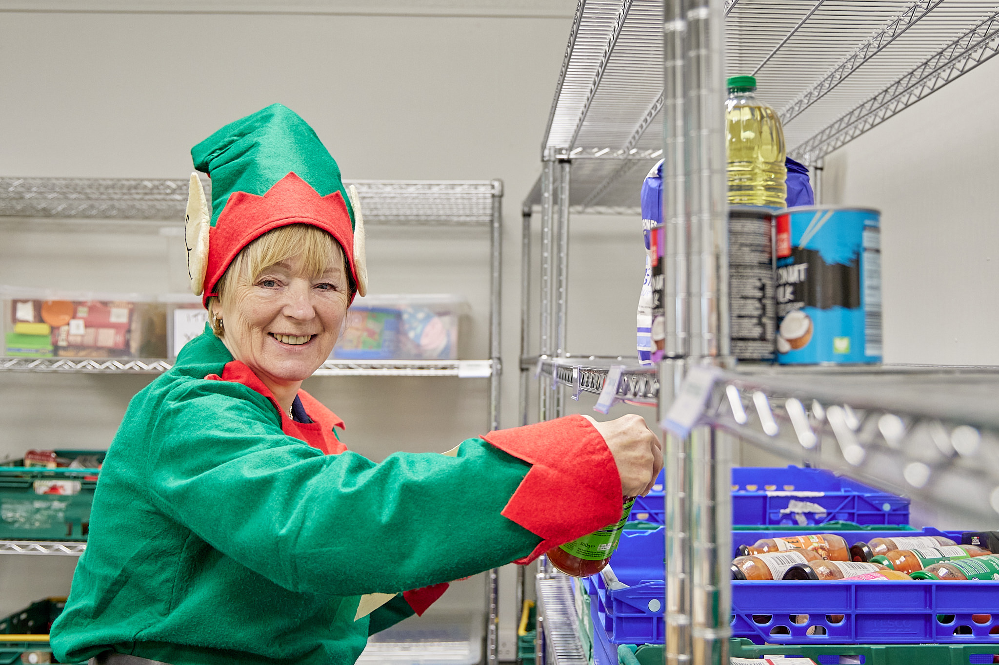 Christmas Elves Busy in the Warehouse