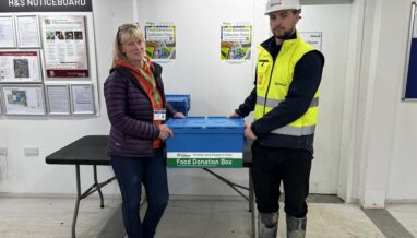 Glencar contractors are receiving two food donation boxes
